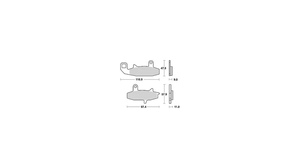 TRW Bremsbelag MCB 597 mit Zulassung Neue Kollektion
