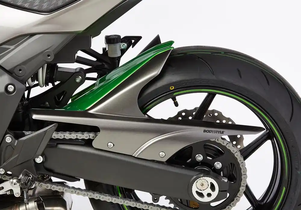 BODYSTYLE Sportsline Hinterradabdeckung ABS Kunststoff grau für KAWASAKI Z1000 Neue Ware