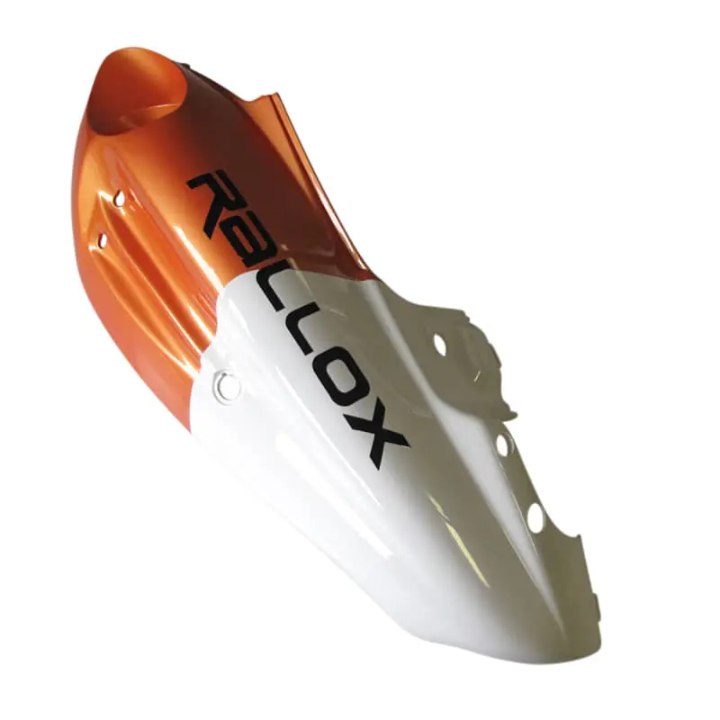 Heckverkleidung links orange weiß Rallox 1020309-1-RXW-OW Top-Angebot