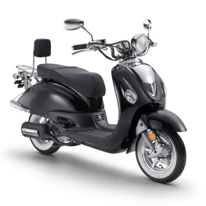 Expressversand Motorroller GMX 470 Retro Classic CC-50 45 km/h schwarz Euro 5