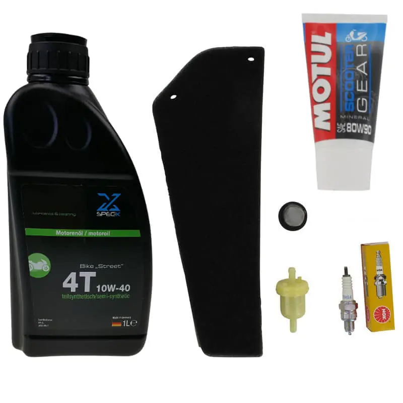 Rex RS460 BOSTON 8 43708 Inspektions-Set 50ccm 4Takt Reparatur-Set Service-Kit 139QMB JSD50QT-13 50cc 4T 139QMA Service-Set Bestseller