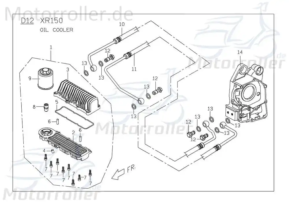 Bestseller Bundschraube M6x18mm AGM Fighter 125 Roller 125ccm 4Takt Maschinenschraube Flanschschraube Flansch-Schraube Maschinen-Schraube Scooter