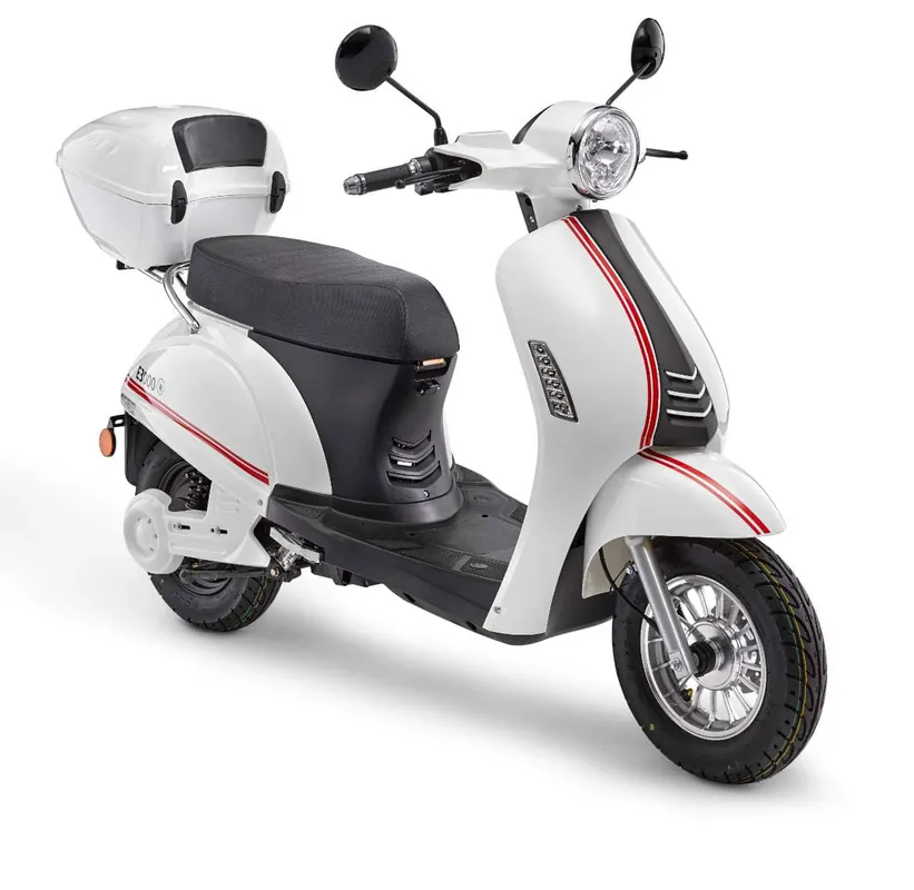 Top-Preis Elektroroller E3000 25 km/h E-Scooter Mofa weiß E-Roller Elektroscooter Motorroller