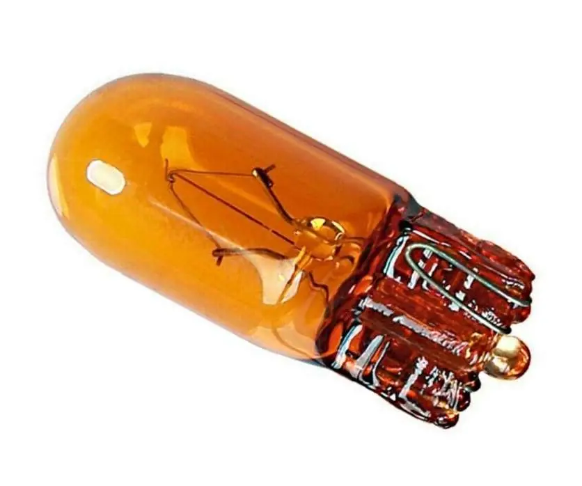 Blinkerbirne orange 12V 5W AGM Fighter 50 One 10W 50ccm 2Takt Glassockel T10 W2.1x9.5d Blinker-Birne Blinkerleuchte Glüh-Birne Scooter Highlight