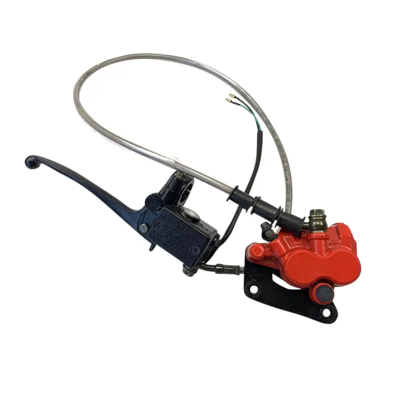 Saisonangebot Bremsanlage komplett vorn rot 2 Kolben ohne Spiegelloch 1090304-2-A-R-O