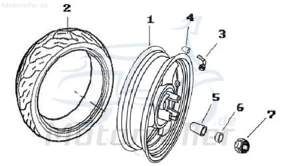 Buchse D=17xD=25x36mm Jonway Imola 125 Race/Urban 2100105-6 Hülse Distanzhülse Lagerbuchse Distanz-Hülse Distanzbuchse Passhülse Moped Top-Angebot