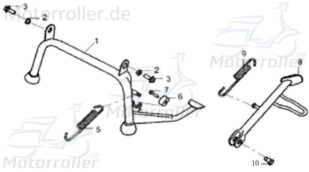 Highlight AGM GMX 550 Federsatz Federset Roller 50ccm 4Takt 1110403-1 Federkit 50ccm-4Takt Scooter Ersatzteil Service Inpektion Direktimport