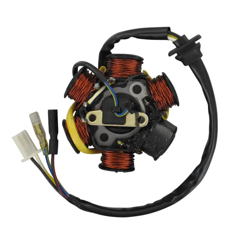 Saisonangebot PGO Lichtmaschine Stator AC-6 ohne Polrad Roller 125ccm 4Takt 6 Spulen Ankerplatte Anker-Platte Stromerzeuger Strom-Generator Scooter