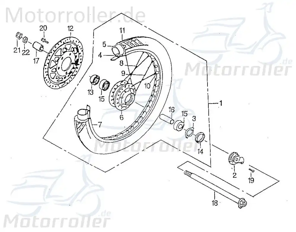 Schneller Versand SMC Chopper 125 Reifenschlauch 18Zoll 125ccm 4Takt 42575-CHP-00 2.75/3.00-18 Radschlauch Hinterradschlauch Vorderradschlauch Scooter