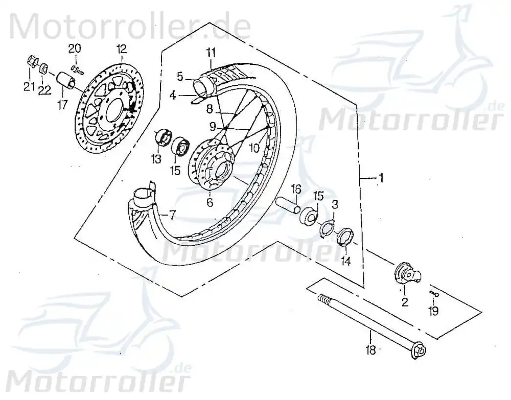 SMC Chopper 125 Reifen 3.00-18 47P 125ccm 4Takt 42590-CHP-00 Rollerreifen Sommerreifen Sommer-Reifen Vorderreifen Hinterreifen Scooter Nur Heute