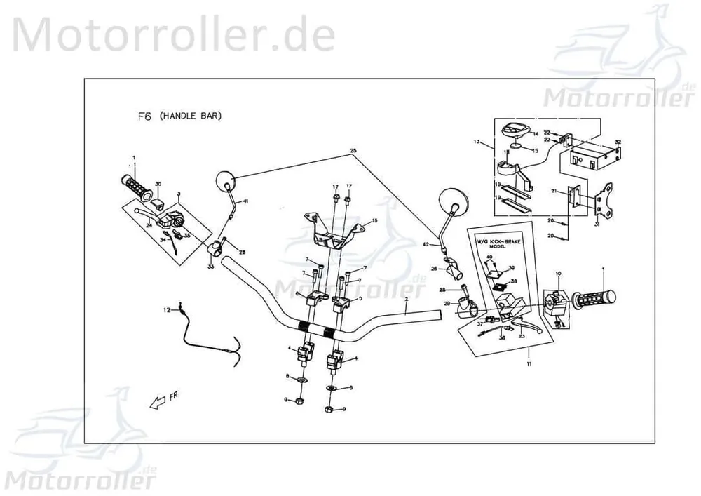 PGO X-RIDER 50 Handbremszylinder links Hydraulikpumpe Quad 50ccm 2Takt X040C000000 Hauptbremszylinder Bremspumpe Hydraulik-Pumpe ATV Preis Gesenkt