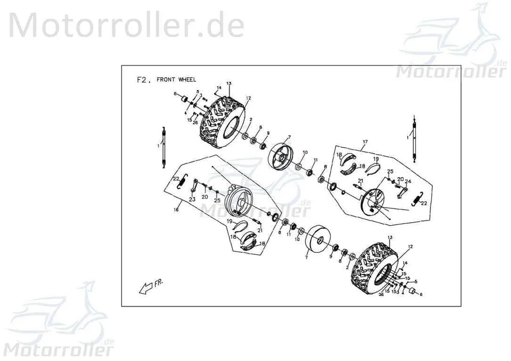 PGO O-Ring Bremsnocke vorn X-Rider 90 Dichtring Quad ATV X040D110000 Dichtung Oring Gummiring PGO 50ccm-2Takt X-RIDER 110 UTV Service Rabatt