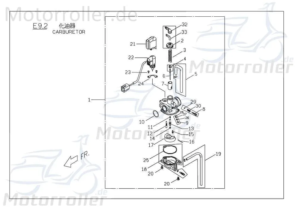 PGO Leerlaufdüse Größe 35 T-Rex 50 Vergaser-Düse 50ccm 2Takt Vergaserdüse Nebendüse Nebenluftdüse Einstelldüse Nebenluft-Düse Scooter Zertifiziert
