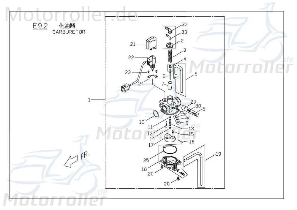 Super-Preis PGO Kappe Kabelversiegelung G-Max 50 Verkleidung 50ccm 2Takt Schutz Blende Deckel Abdeckung Haube Abdeckhaube Schutzhaube Überdeckung