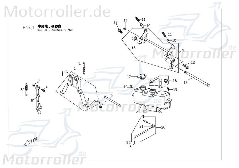 Preis Gesenkt PGO Bundschraube M14x1,5x205mm G-Max 50 Roller 50ccm 2Takt Maschinenschraube Flanschschraube Flansch-Schraube Maschinen-Schraube