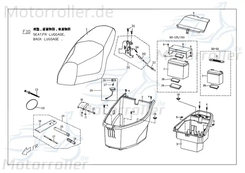 PGO Sechskantfassungskopfschraube M8x35mm Roller 50ccm 2Takt PGO 125ccm-4Takt Scooter G-Max 50 G-Max 125 Ersatzteil Service Inpektion Solange Der Vorrat Reicht