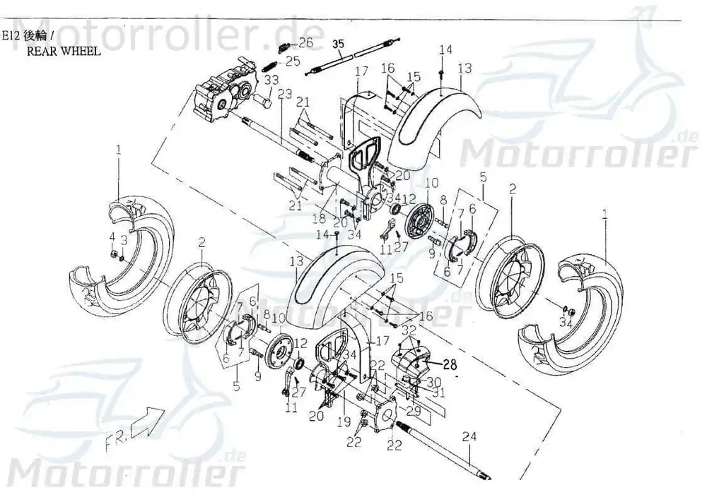Federscheibe M8 92110800003 von PGO Neue Ware