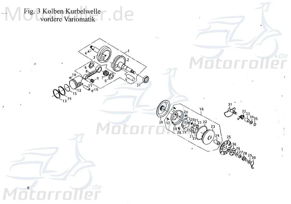 Neu PGO Fliehkraftrolle Star 50 Vario-Rolle Variorolle Roller B4000023723 Variomatik-Gewichte Variogewichte Vario-Gewichte Rollenkerne