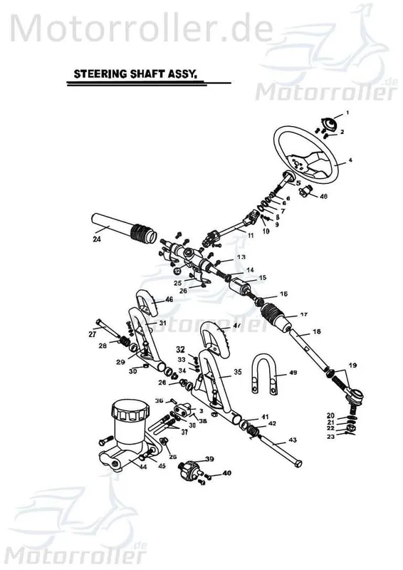 PGO Bolzen Bremspedal Bugrider 250 Stehbolzen 250ccm 4Takt Gewindebolzen Zapfen Gewindestift Arretierbolzen Stiftschraube Gewinde-Stift Heißes Angebot