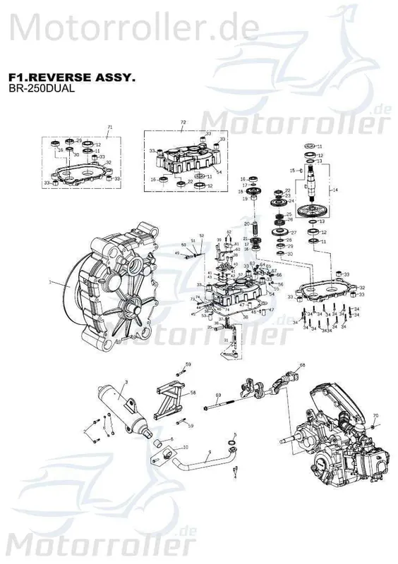 Online Kaufen PGO Buchse 32x19,5mm Bugrider 250 Hülse Buggy 250ccm 4Takt Distanzhülse Lagerbuchse Distanz-Hülse Distanzbuchse Passhülse Passbuchse