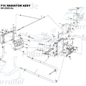 Angebot PGO Haltebügel Fixierplatte Ventilkappe Bugrider 250 Halter B77061100000 Träger Halterung Befestigungsbügel Halteblech Topcaseträger