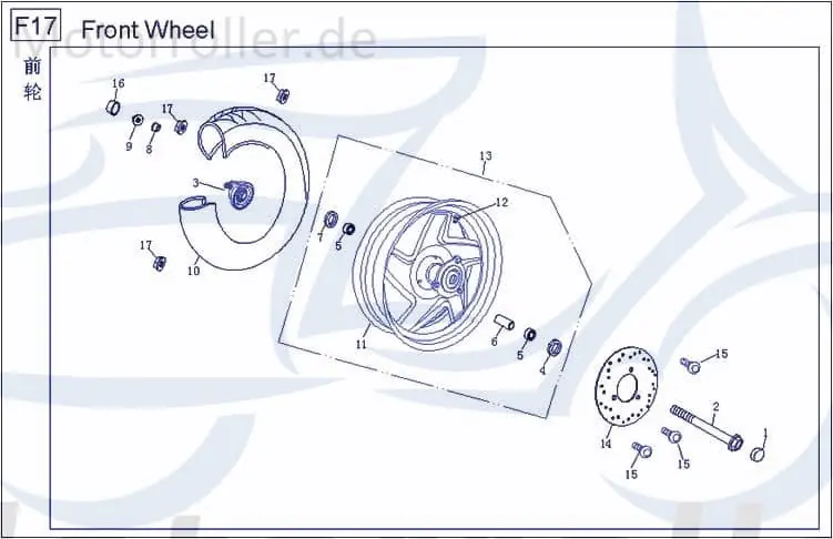 Neue Kollektion Baotian BT49QT 12A1 Rebel Tachoantrieb 50ccm 4Takt BAO-401200-TAC-000 Tachowellenantrieb Tachometerantrieb Tacho-Schnecke Tacho-Antrieb