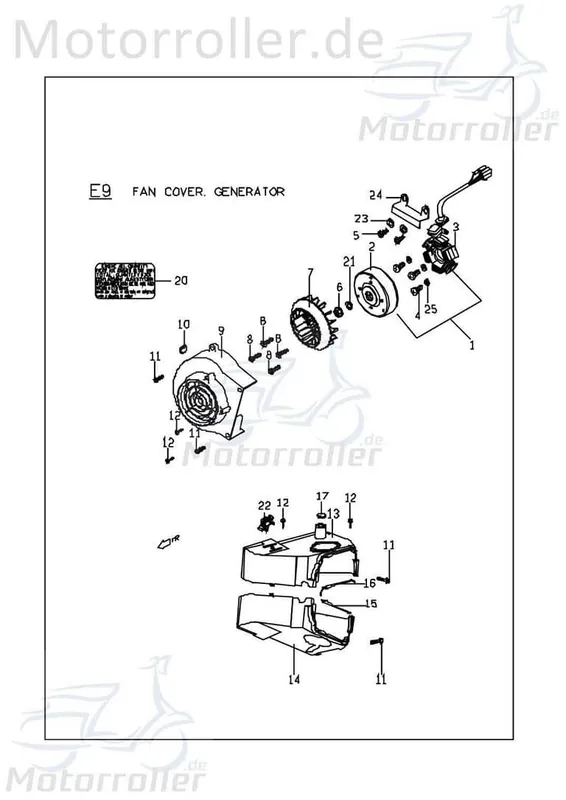 Jetzt Kaufen PGO Plastikbügel G-Max Roller C1701290000 G-Max 125 Mokick Ersatzteil Service Inpektion Direktimport