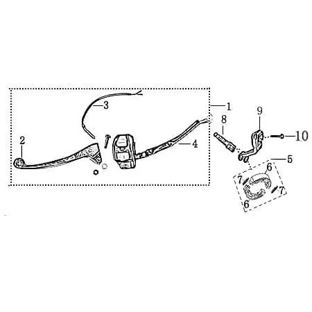 Rückholfeder Bremsschuh 125ccm 4Takt Jonway Scooter 2100303-6 Zugfeder Spannfeder 125ccm-4Takt Milano 125 Rex Moped Ersatzteil Service Rabatt
