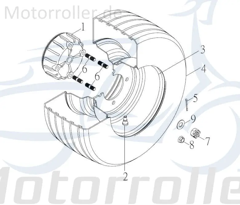 Stehbolzen Hinterradnabe Keeway Flash 50 Buggy F100-79007 Gewindestange Gewinde-Stange Gewindebolzen Stiftschraube Gewindestab Kreidler Solange Der Vorrat Reicht