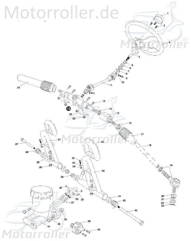 Schraube M8x1.25mm Eppella Buggy 150 Maschinenschraube 592 Bundschraube Flanschschraube Flansch-Schraube Maschinen-Schraube Ersatzteil Knallerangebot