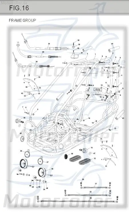 Bundmutter M7/16‘‘ Kasea Buggy 150 Flanschmutter 150-14003 Sechskantmutter Sechskant-Mutter Flansch-Mutter Maschinenmutter Bund-Mutter Nur Für Kurze Zeit