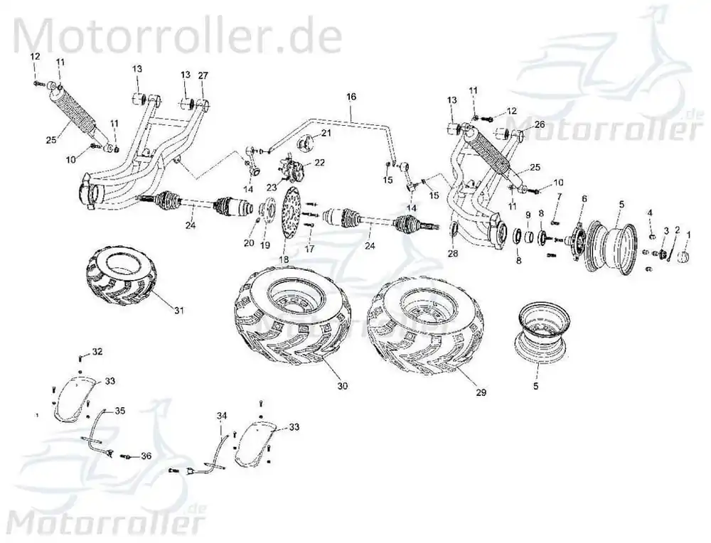Radnabe hinten Shark Tongjian 649 Ausverkauf