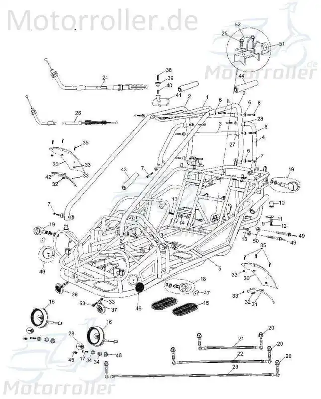 Schraube M8x1.25mm Kasea BUGGY 250 Flanschschraube BCB-13792 Bundschraube Maschinenschraube Flansch-Schraube Maschinen-Schraube Service Sale