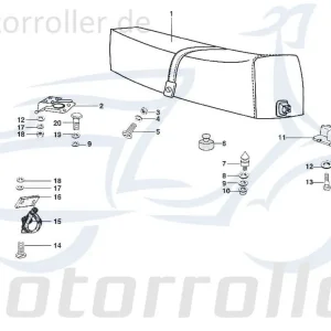 Zertifiziert Sitzbankschlosscharnier Sitz Motorroller C-3714615
