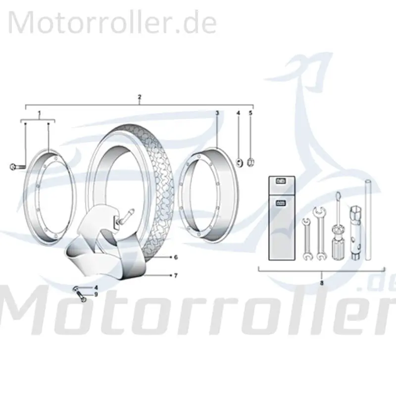 Schlauch Motorrad Kreidler Rex Gummischlauch 720212 Beliebt