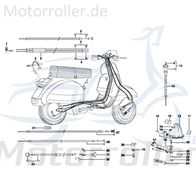 Gaszug komplett Seilzug 720238 Sonderaktion