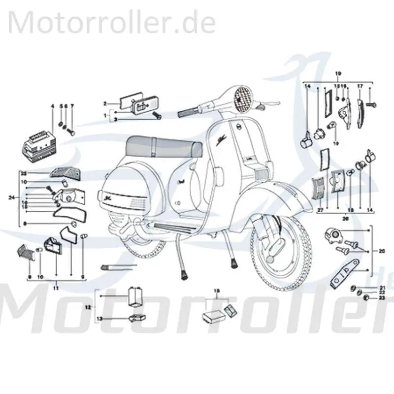 Neu Blinker vorn links Kreidler STAR Deluxe 4S 125 Scooter 720288 Signalleuchte Blinklicht Blinkleuchte Fahrtrichtungsanzeiger Winker LML