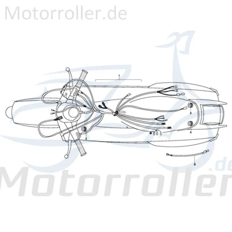 Heißes Angebot Kabeldurchführung Kreidler STAR Deluxe 4S 125 Scooter 720276 125ccm-4Takt STAR Deluxe 4S 200 Moped Ersatzteil Service Inpektion