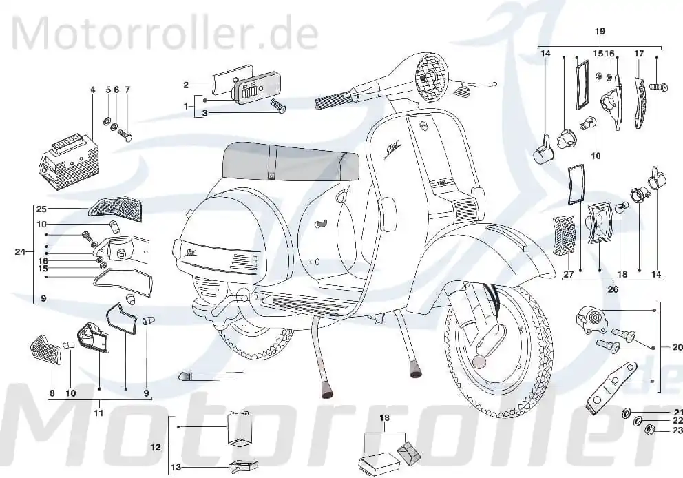 Nur Für Kurze Zeit Lichtscheibe Blinker hinten rechts Kreidler 4Takt C-4727358/1 Lichtabdeckung Leuchtenglas Rücklichtglas 125ccm-4Takt Scooter LML Moped