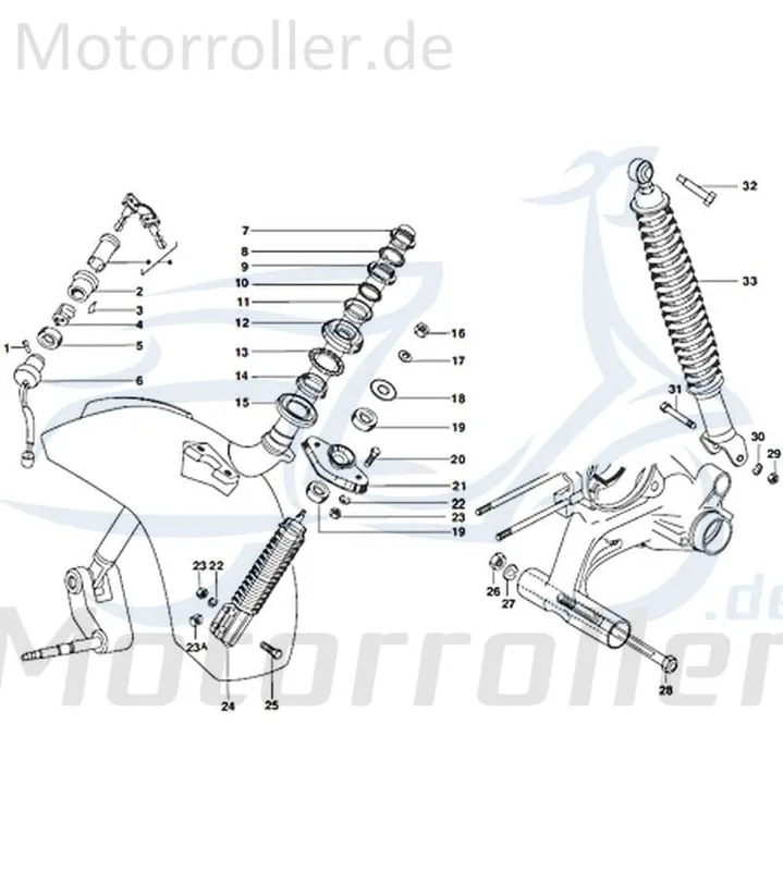 Dichtung Stoßdämpfer,Lenkkopflager Motorroller 720335 Zertifiziert