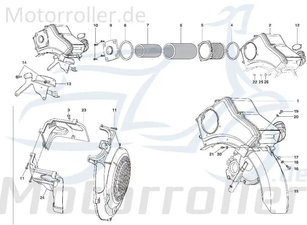Dichtung C-4773053 für 125ccm 4Takt Neuheit