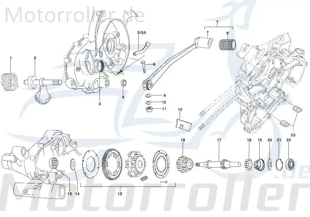 Rückholfeder 125ccm 4Takt Kreidler STAR Deluxe 4S 125 720378 Zugfeder Spannfeder 125ccm-4Takt Scooter STAR Deluxe 4S 200 Moped Service Neu