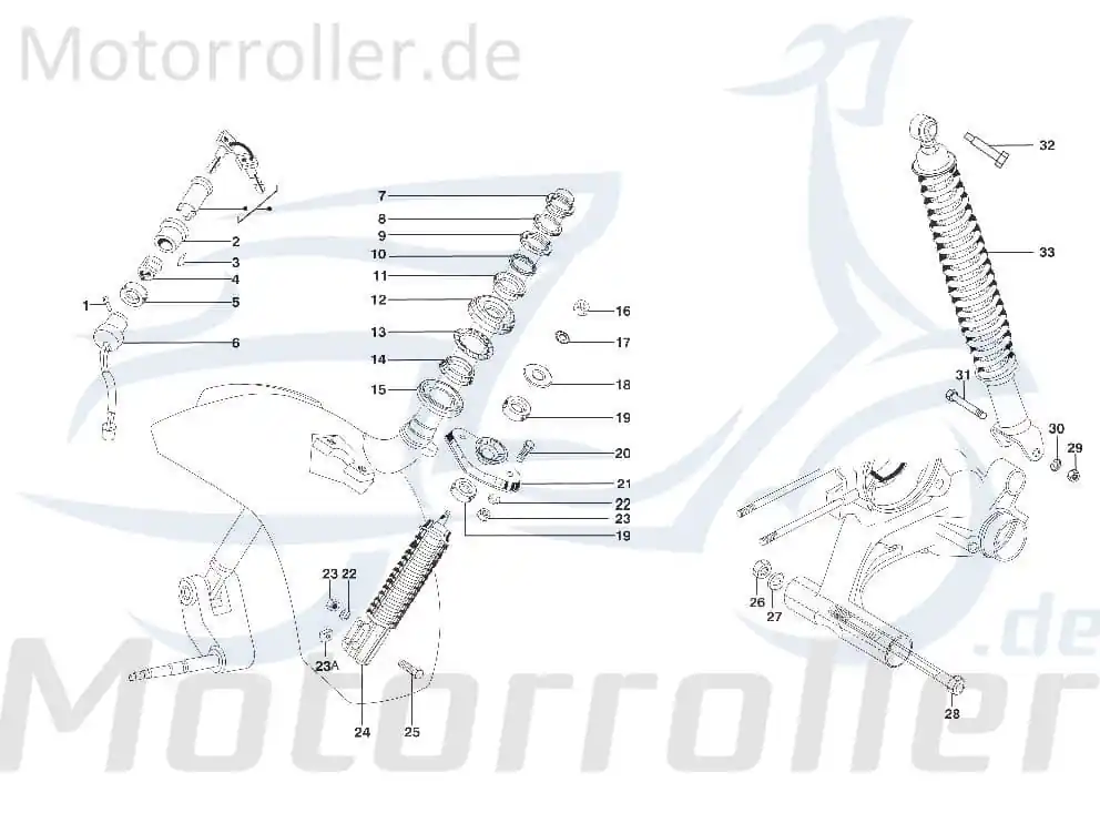 Preiswert Beilagscheibe Dämpfer Motorroller LML SF504-1098