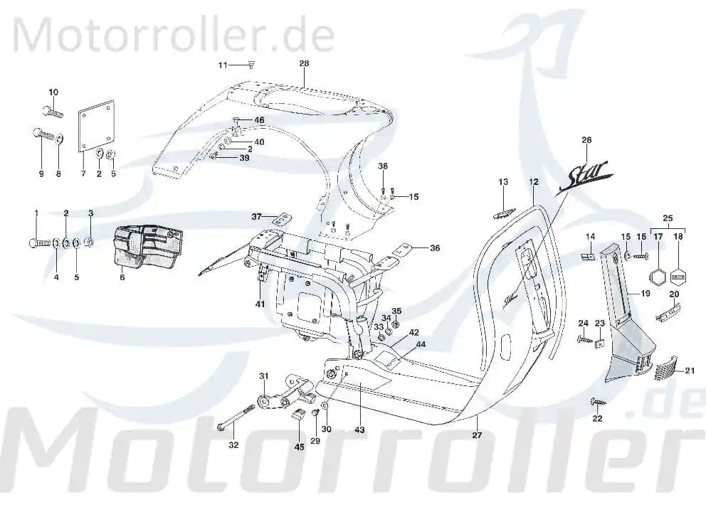 Must-Have Federscheibe M12 Rahmen Motorroller LML SF504-1163