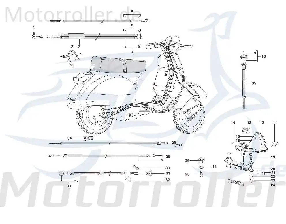 Scheuerschutz AGM-MOTORS Seile Motorroller C-4727103 Schnäppchen