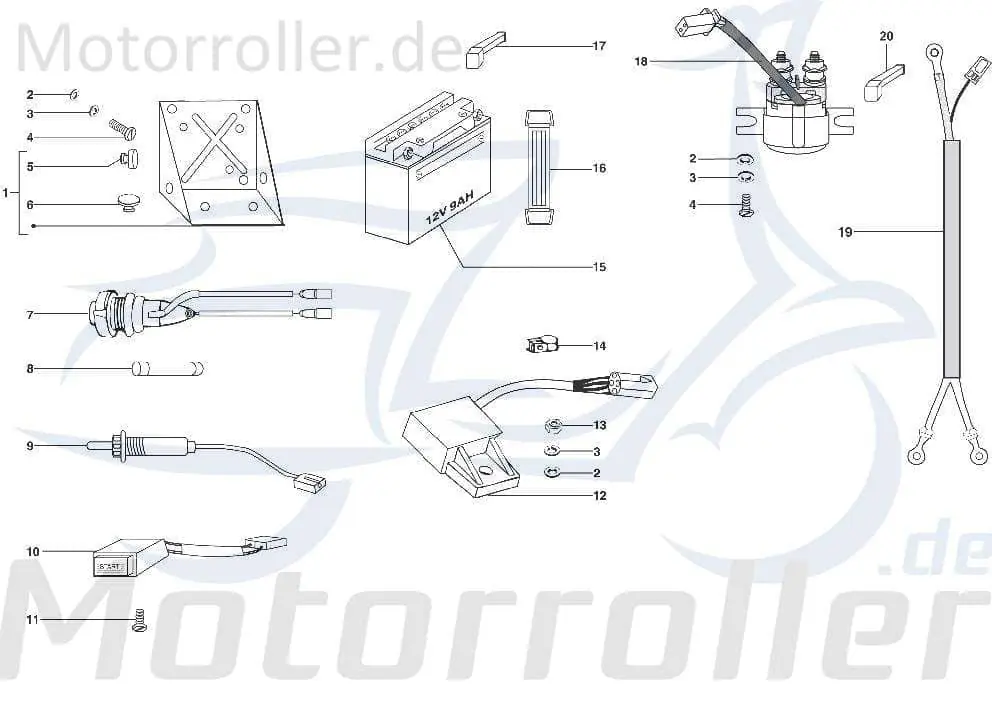 Schraube Kreidler STAR Deluxe 4S 125 Scooter 4Takt SF504-1182 Bundschraube Maschinenschraube Flanschschraube Flansch-Schraube Moped Neue Ware