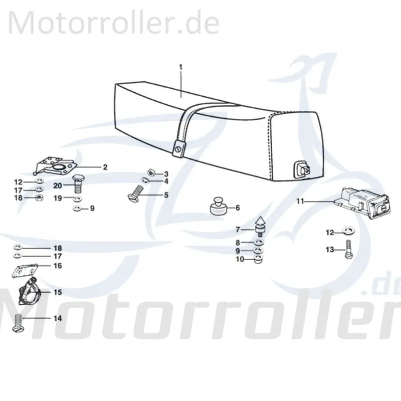 Heißes Angebot Kreidler STAR Deluxe 4S 125 Sitzbank 125ccm 4Takt 720961 Sattel Fahrersitz Sitz-Bank Doppelsitzbank Einzelsitz Einzelsitzbank Scooter