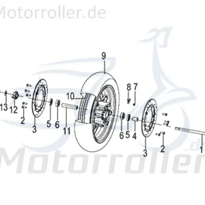 Solange Der Vorrat Reicht Kreidler Insignio 125 250 DD 2.0 Felge Vorderrad schwarz 750230 Vorderradfelge Motorroller Scooter Original Ersatzteil