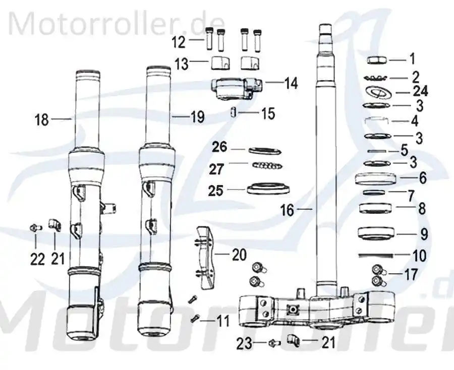 SMC Bundmutter Kreidler Insignio 125 DD Scooter 43008N120000 Sechskantmutter Flanschmutter Sechskant-Mutter Flansch-Mutter Bund-Mutter Mega-Angebot