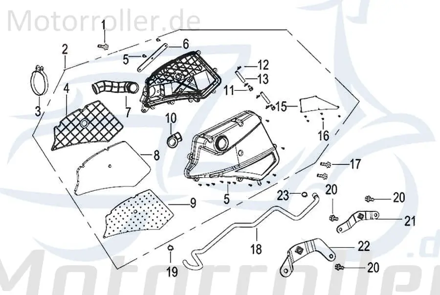 SMC Ansaugstutzen Luftfilter 125ccm 4Takt Roller 49002N120000 Ansaugkrümmer Ansaugrohr Luftansaugrohr Ansauggummi Anschlussbogen Qingqi Finale Aktion
